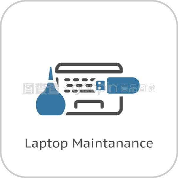 電腦維護(hù)圖標(biāo) 平面設(shè)計(jì)與輔助設(shè)備修理指南